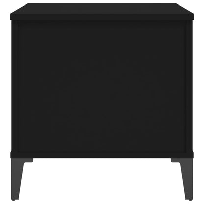 Tavolino da Salotto Nero 60x44,5x45 cm in Legno Multistrato - homemem39