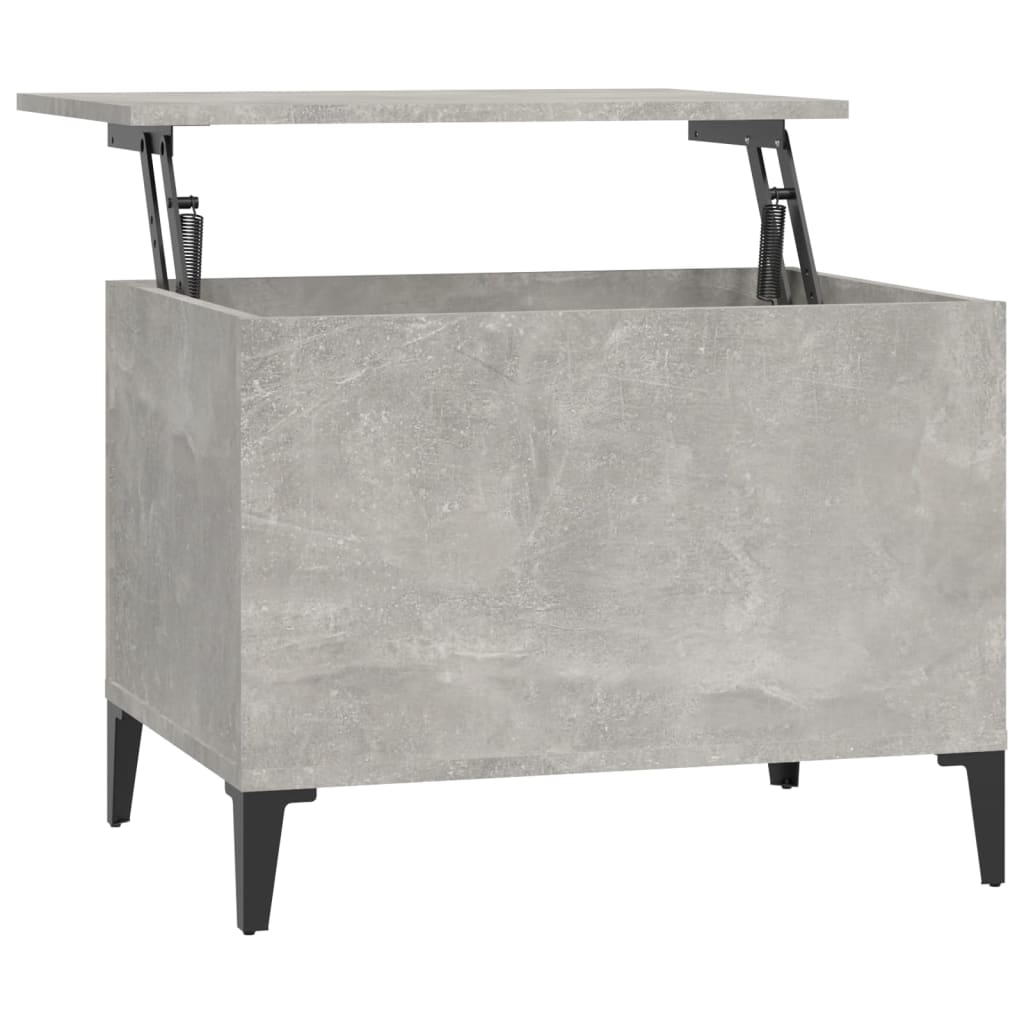 Tavolino Salotto Grigio Cemento 60x44,5x45 cm Legno Multistrato - homemem39