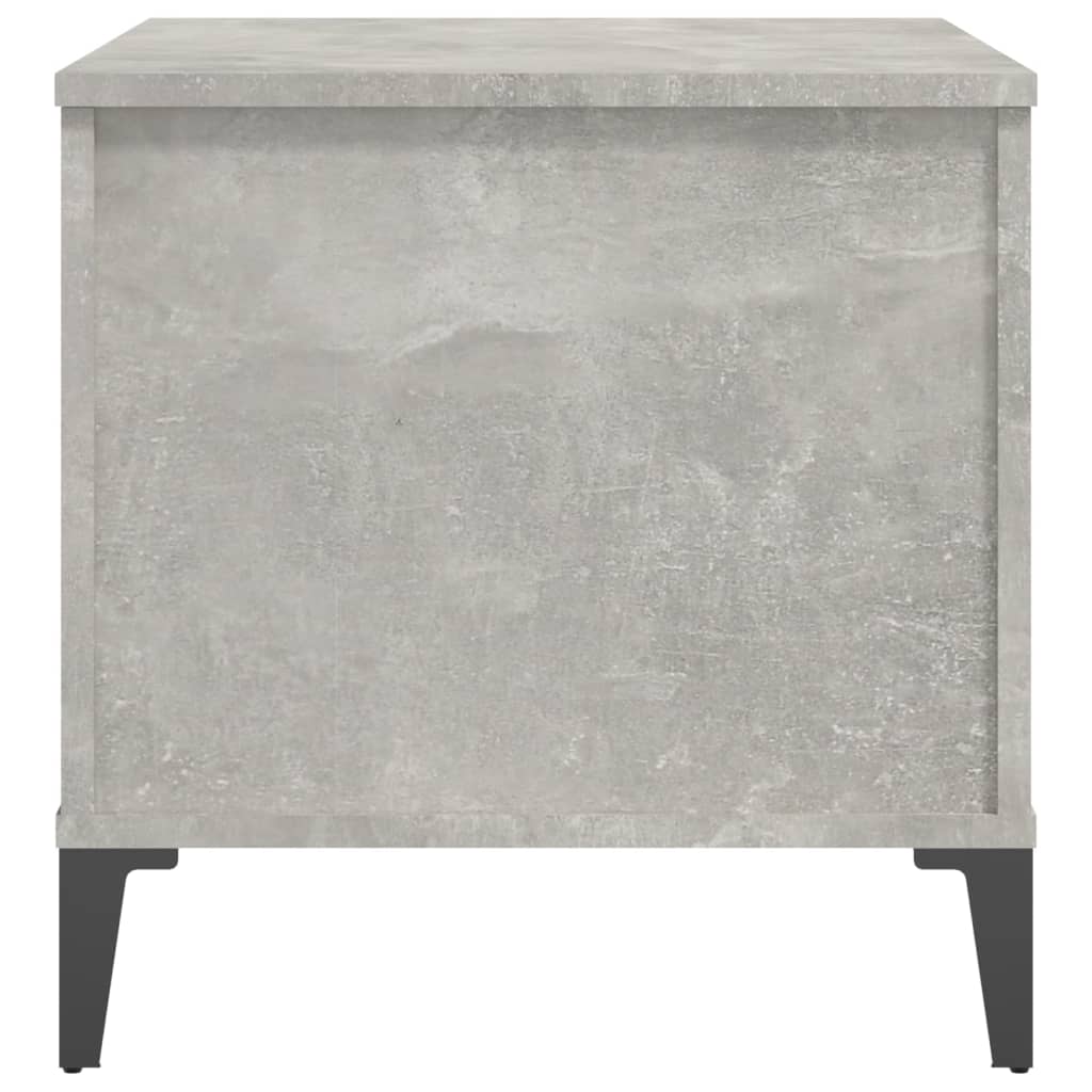 Tavolino Salotto Grigio Cemento 60x44,5x45 cm Legno Multistrato - homemem39