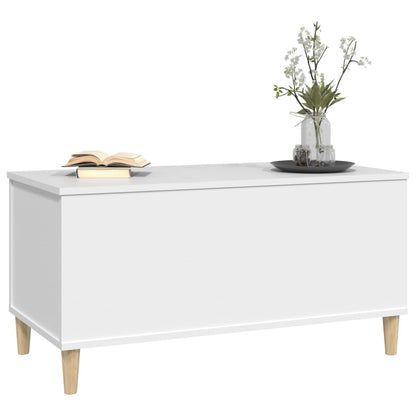 Tavolino da Salotto Bianco 90x44,5x45 cm in Legno Multistrato - homemem39