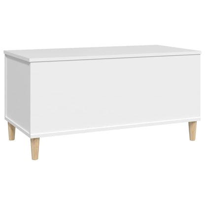 Tavolino da Salotto Bianco 90x44,5x45 cm in Legno Multistrato - homemem39