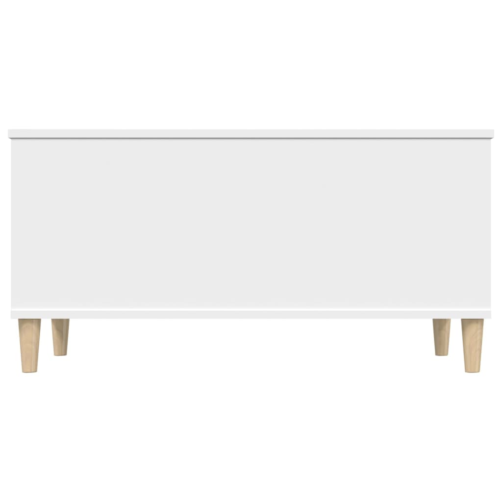 Tavolino da Salotto Bianco 90x44,5x45 cm in Legno Multistrato - homemem39