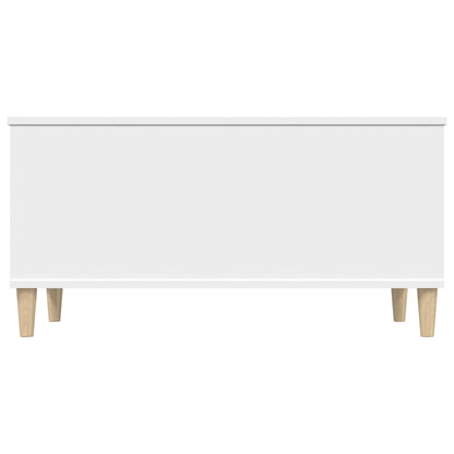 Tavolino da Salotto Bianco 90x44,5x45 cm in Legno Multistrato - homemem39