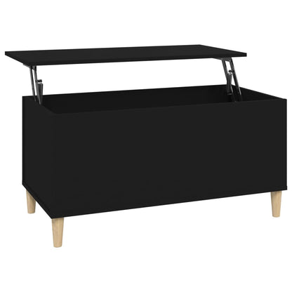 Tavolino da Salotto Nero 90x44,5x45 cm in Legno Multistrato - homemem39