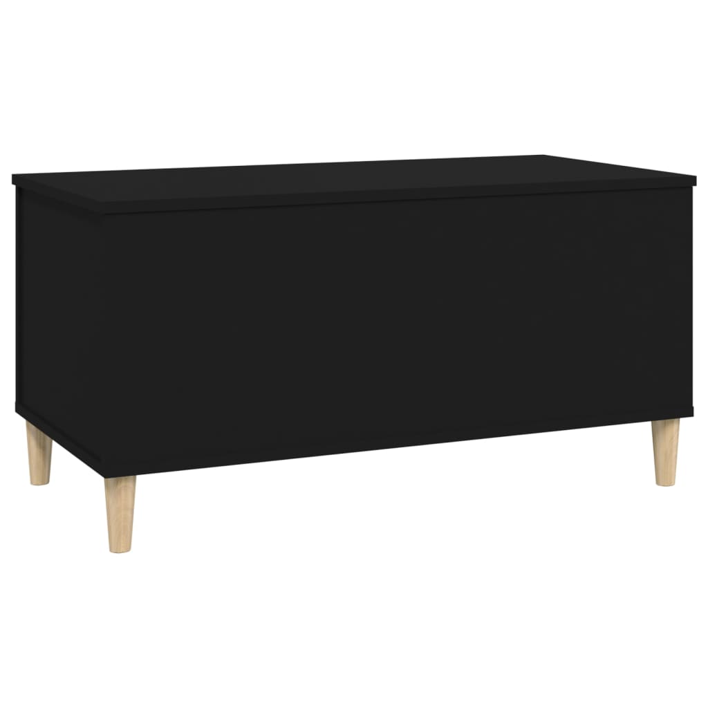 Tavolino da Salotto Nero 90x44,5x45 cm in Legno Multistrato - homemem39