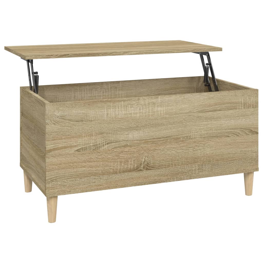 Tavolino Salotto Rovere Sonoma 90x44,5x45 cm Legno Multistrato - homemem39