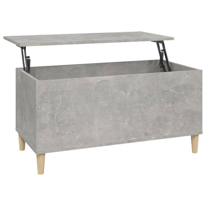 Tavolino Salotto Grigio Cemento 90x44,5x45 cm Legno Multistrato - homemem39