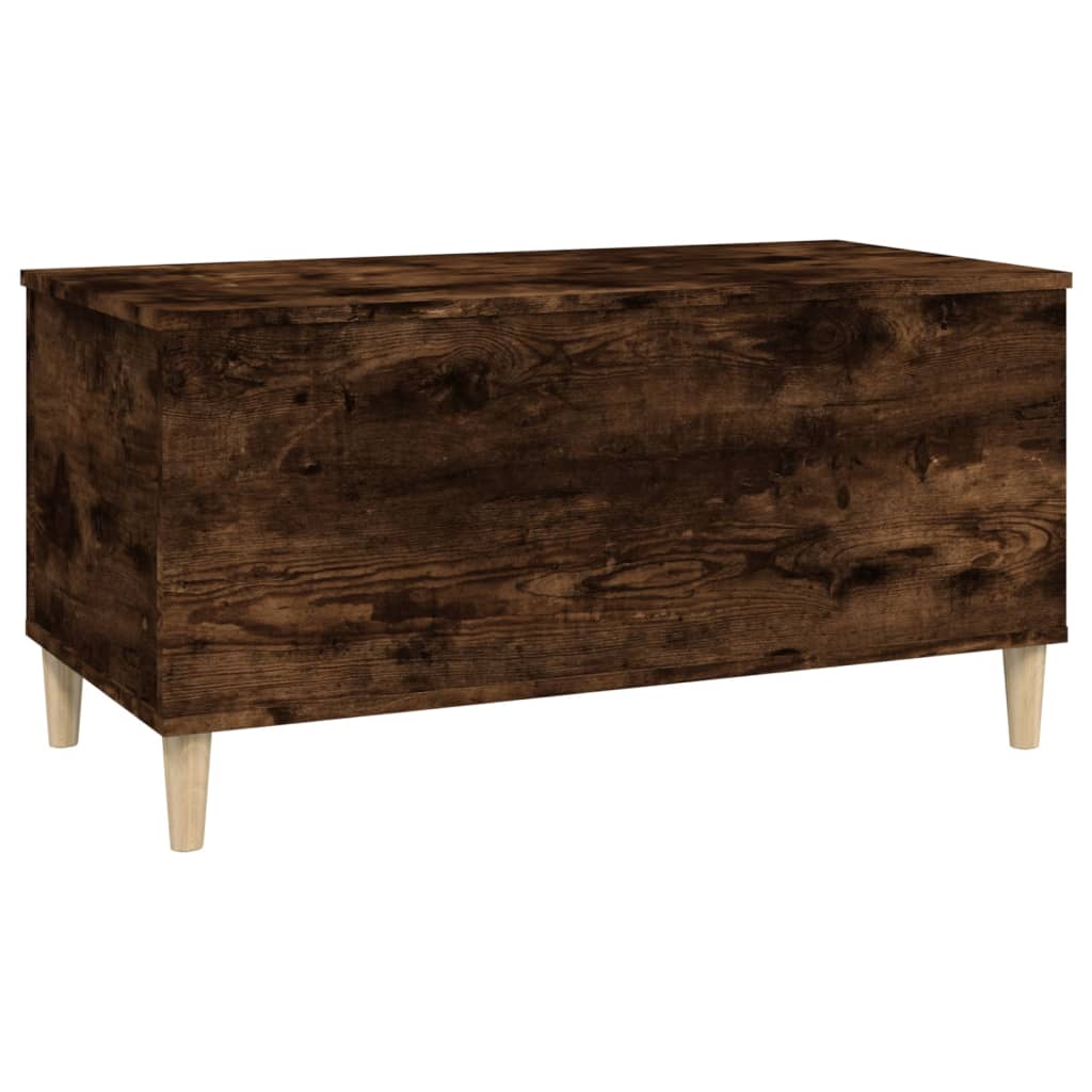 Tavolino da Salotto Rovere Fumo 90x44,5x45 cm Legno Multistrato - homemem39