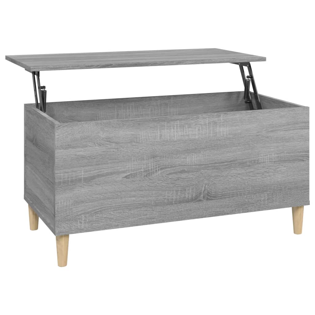 Tavolino Salotto Grigio Sonoma 90x44,5x45 cm Legno Multistrato - homemem39