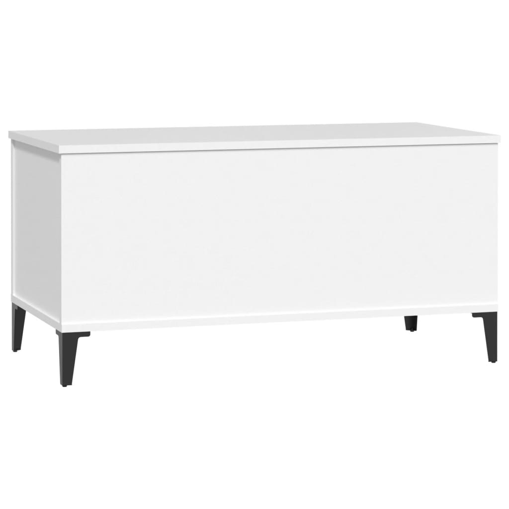 Tavolino da Salotto Bianco 90x44,5x45 cm in Legno Multistrato - homemem39