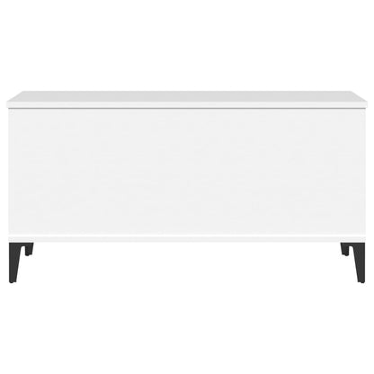 Tavolino da Salotto Bianco 90x44,5x45 cm in Legno Multistrato - homemem39