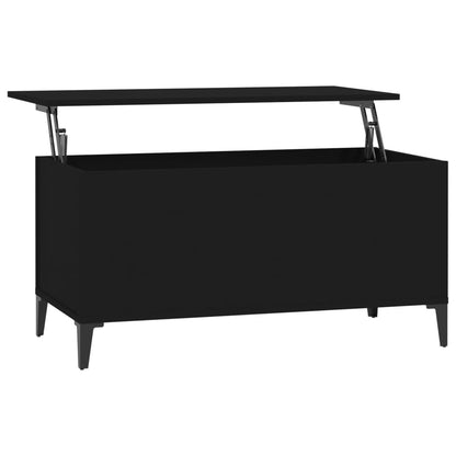 Tavolino da Salotto Nero 90x44,5x45 cm in Legno Multistrato - homemem39