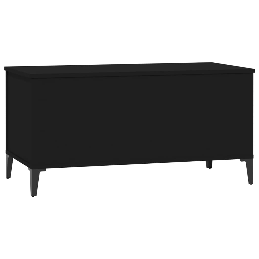 Tavolino da Salotto Nero 90x44,5x45 cm in Legno Multistrato - homemem39