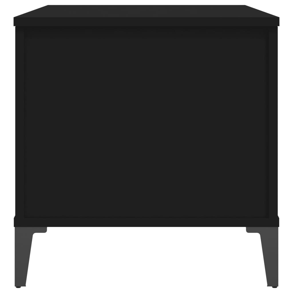 Tavolino da Salotto Nero 90x44,5x45 cm in Legno Multistrato - homemem39