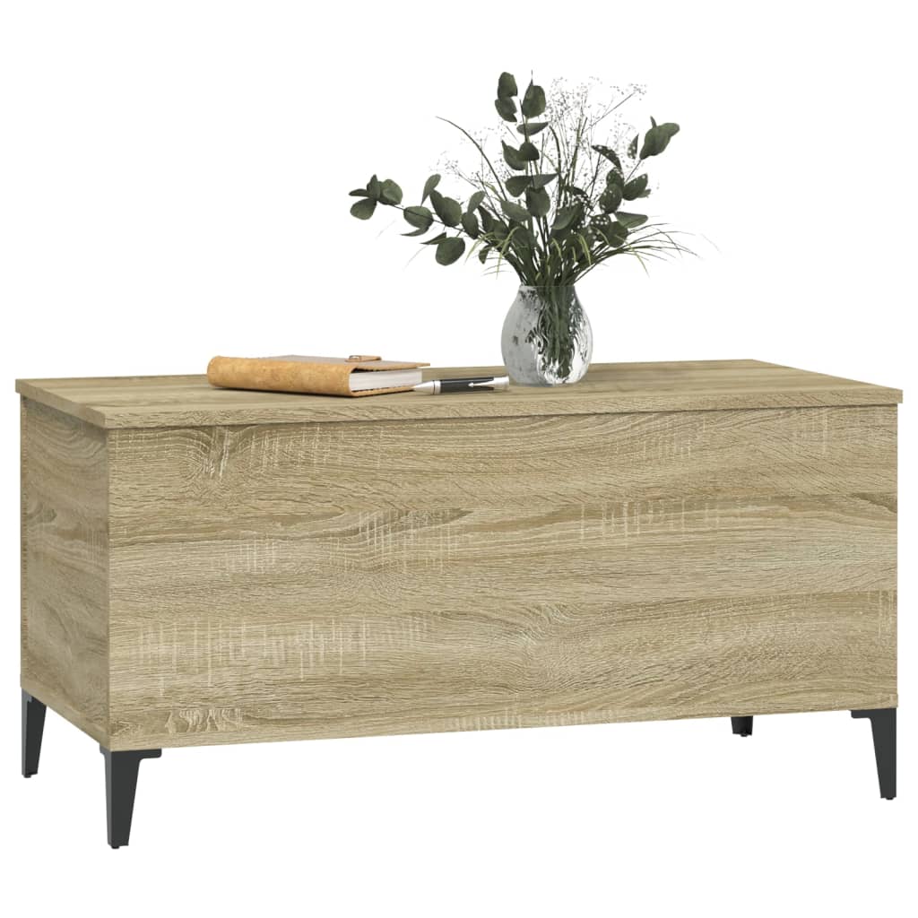 Tavolino Salotto Rovere Sonoma 90x44,5x45 cm Legno Multistrato - homemem39