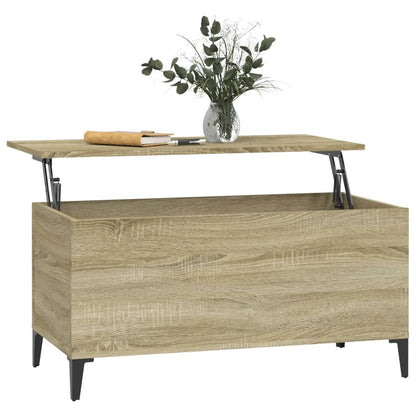 Tavolino Salotto Rovere Sonoma 90x44,5x45 cm Legno Multistrato - homemem39