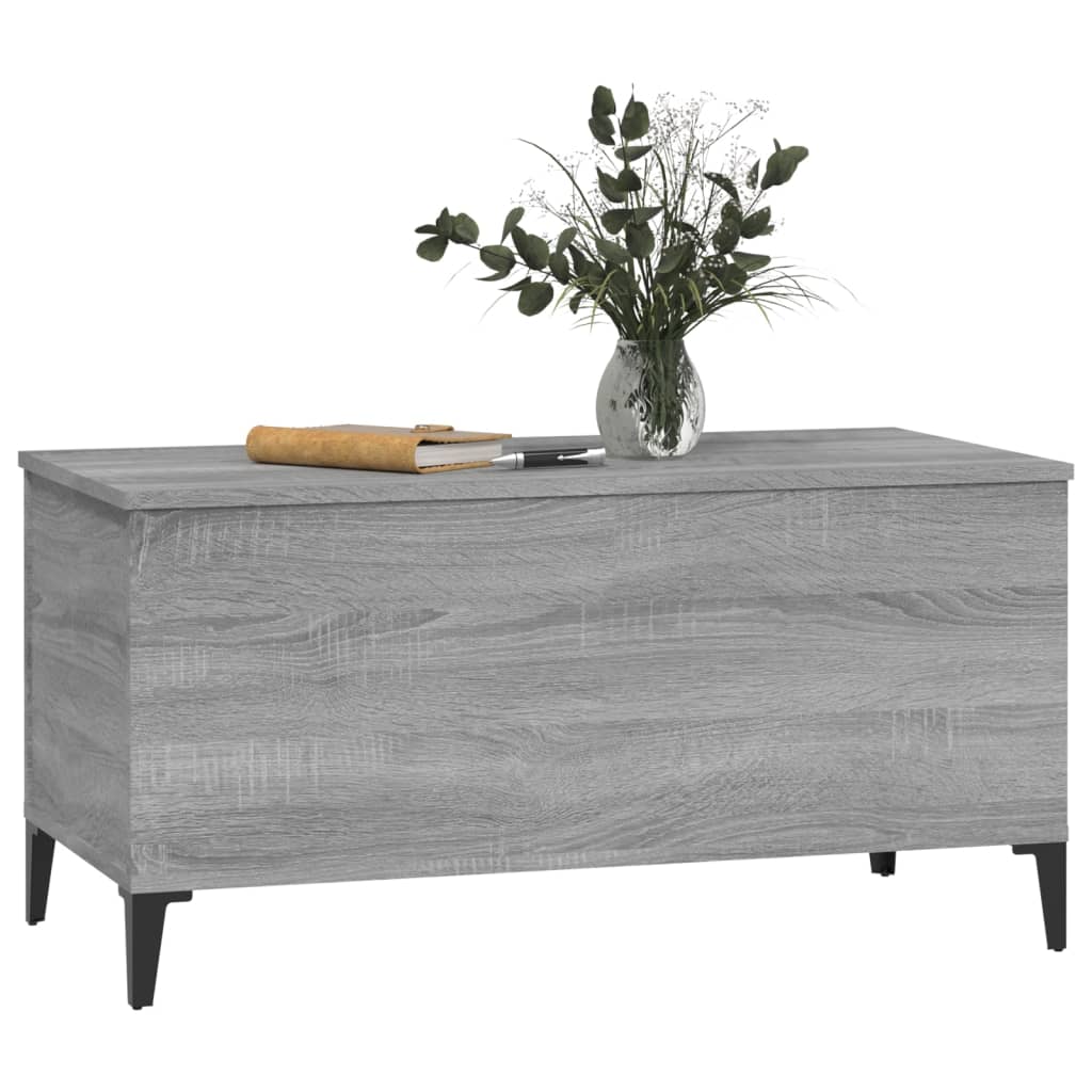 Tavolino Salotto Grigio Sonoma 90x44,5x45 cm Legno Multistrato - homemem39