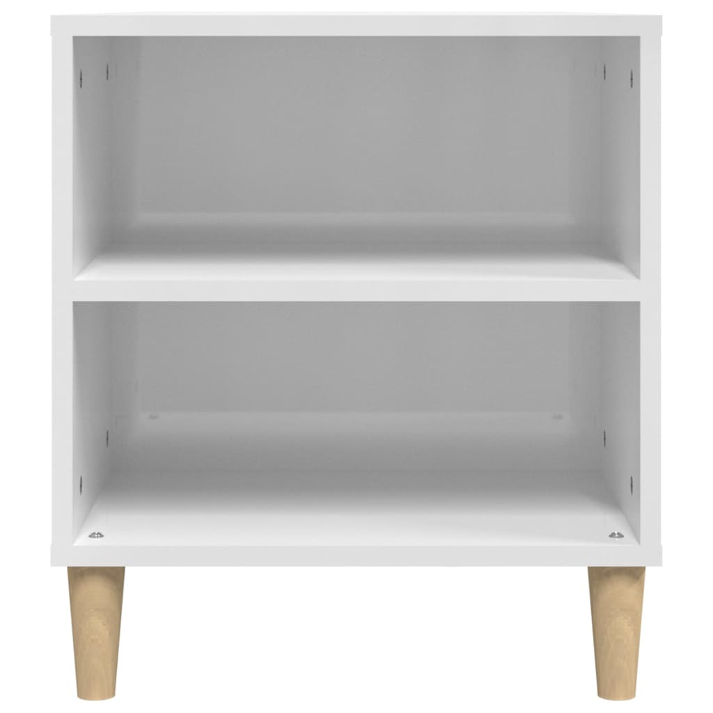 Mobile Porta TV Bianco Lucido 102x44,5x50 cm Legno Multistrato - homemem39