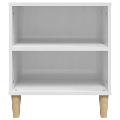 Mobile Porta TV Bianco Lucido 102x44,5x50 cm Legno Multistrato - homemem39