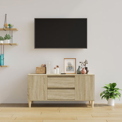 Mobile Porta TV Rovere Sonoma 102x44,5x50 cm Legno Multistrato - homemem39