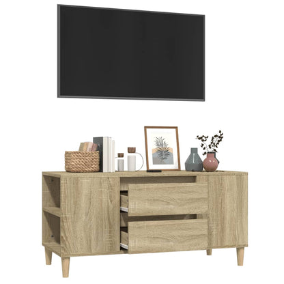 Mobile Porta TV Rovere Sonoma 102x44,5x50 cm Legno Multistrato - homemem39