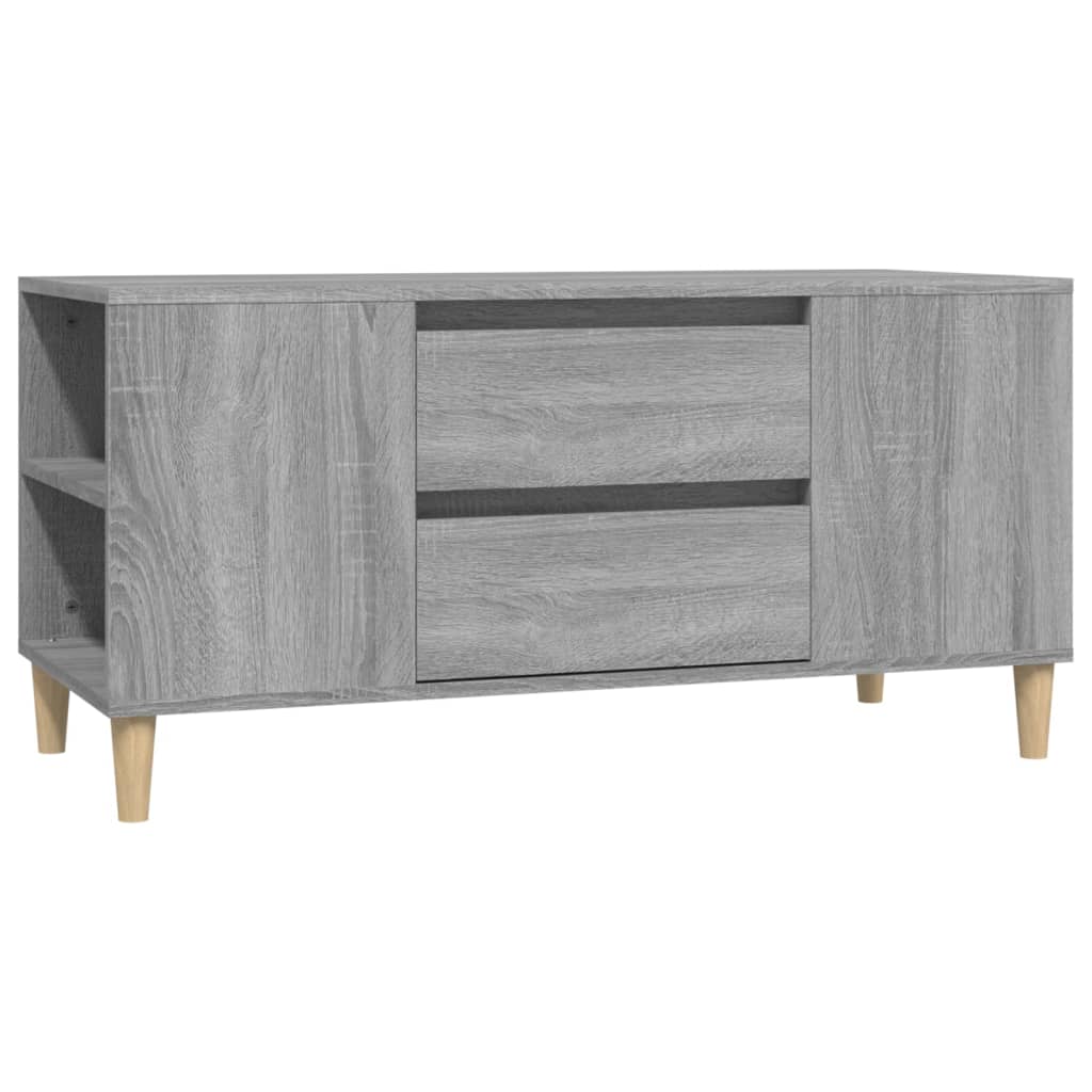 Mobile Porta TV Grigio Sonoma 102x44,5x50 cm Legno Multistrato - homemem39