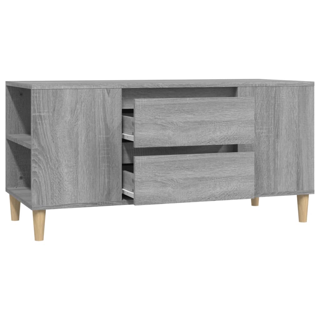 Mobile Porta TV Grigio Sonoma 102x44,5x50 cm Legno Multistrato - homemem39