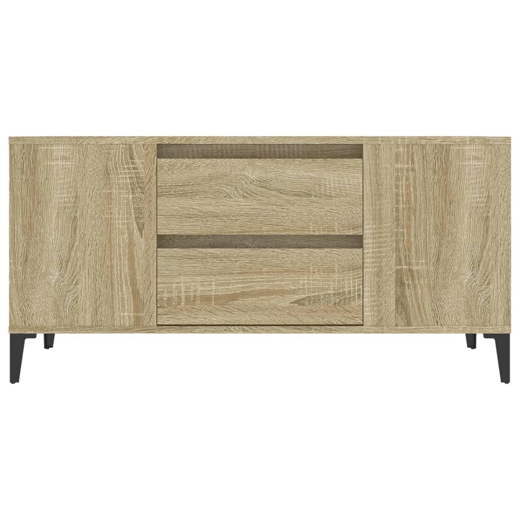 Mobile Porta TV Rovere Sonoma 102x44,5x50 cm Legno Multistrato - homemem39