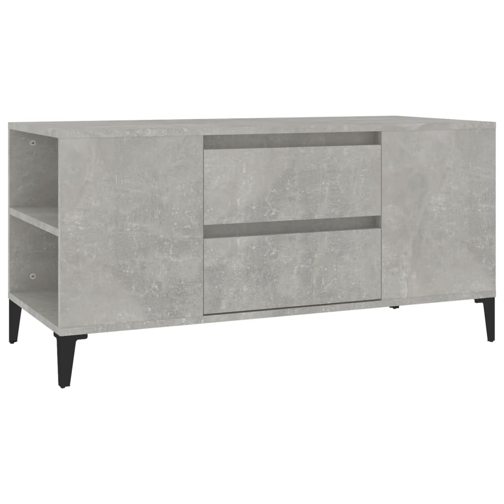 Mobile per TV Grigio Cemento 102x44,5x50 cm Legno Multistrato - homemem39