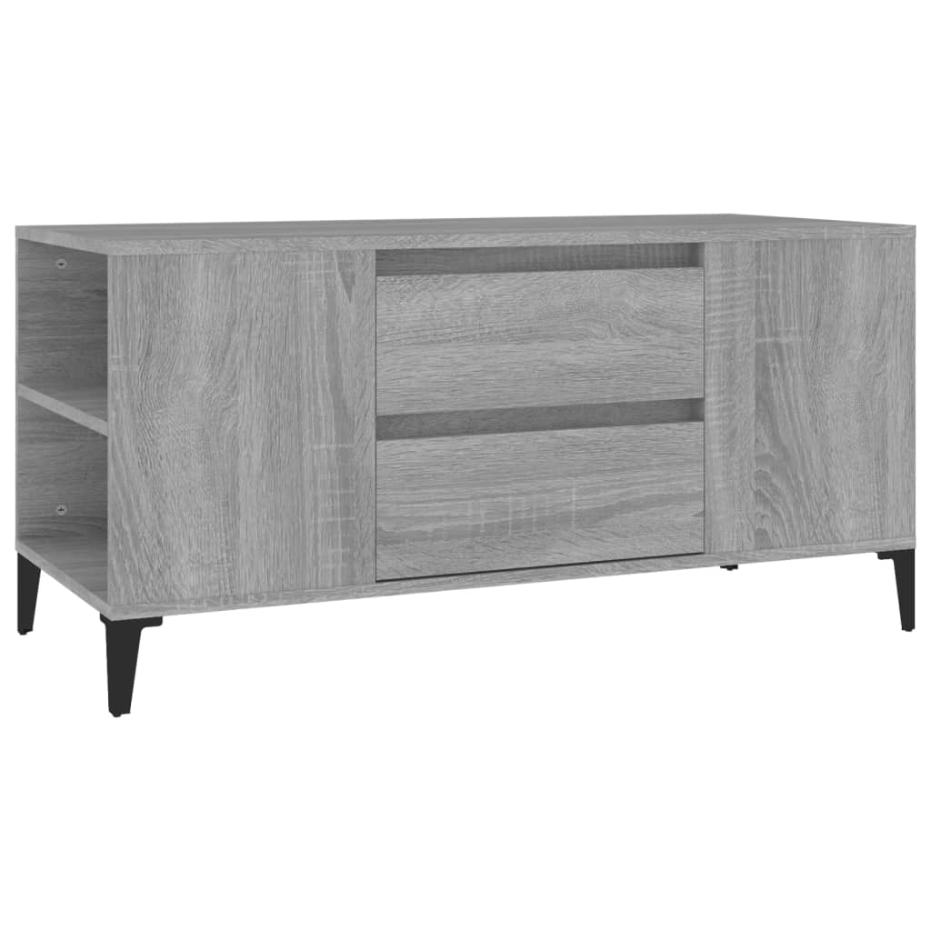 Mobile Porta TV Grigio Sonoma 102x44,5x50 cm Legno Multistrato - homemem39