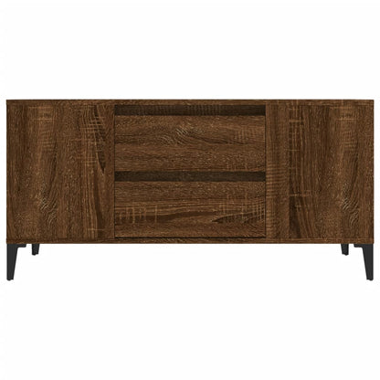 Mobile Porta TV Rovere Marrone 102x44,5x50 cm Legno Multistrato - homemem39