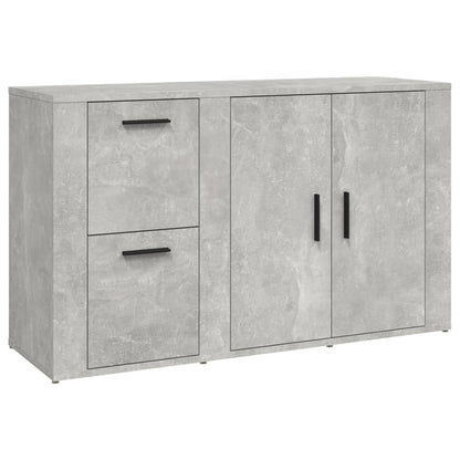 Credenza Grigio Cemento 100x33x59,5 cm in Legno Multistrato - homemem39