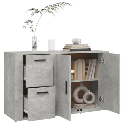 Credenza Grigio Cemento 100x33x59,5 cm in Legno Multistrato - homemem39