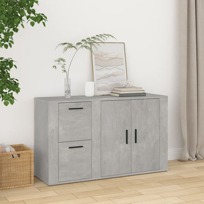 Credenza Grigio Cemento 100x33x59,5 cm in Legno Multistrato - homemem39