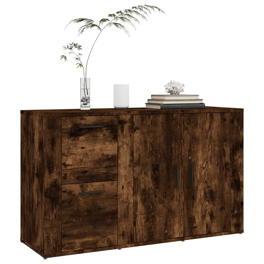 Credenza Rovere Fumo 100x33x59,5 cm in Legno Multistrato - homemem39