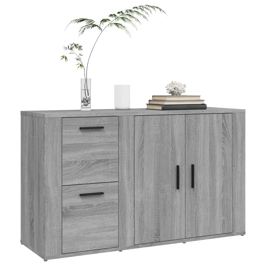 Credenza Grigio Sonoma 100x33x59,5 cm in Legno Multistrato - homemem39