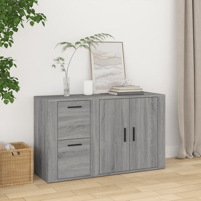 Credenza Grigio Sonoma 100x33x59,5 cm in Legno Multistrato - homemem39