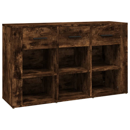 Credenza Rovere Fumo 100x30x59,5 cm in Legno Multistrato - homemem39