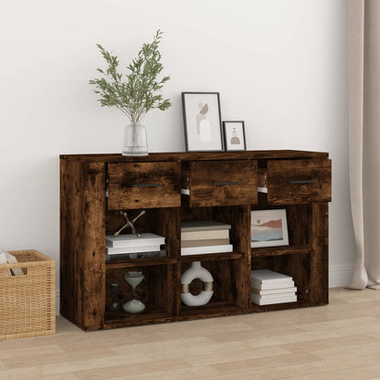 Credenza Rovere Fumo 100x30x59,5 cm in Legno Multistrato - homemem39