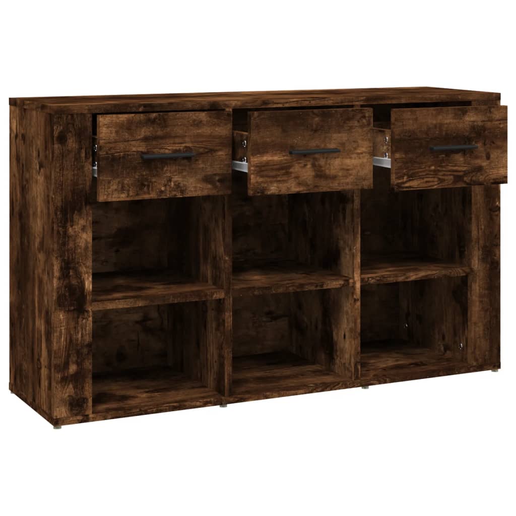 Credenza Rovere Fumo 100x30x59,5 cm in Legno Multistrato - homemem39