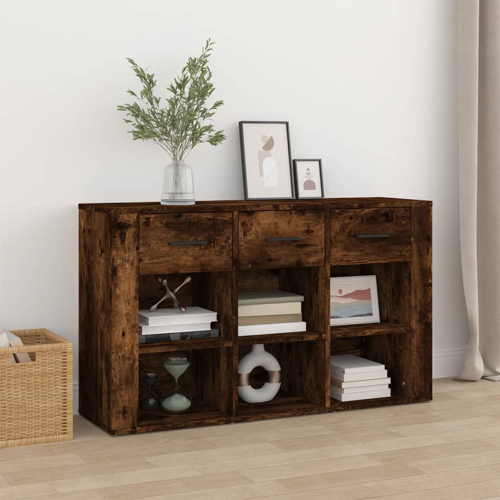 Credenza Rovere Fumo 100x30x59,5 cm in Legno Multistrato - homemem39