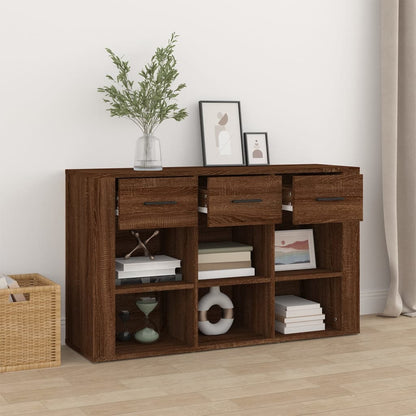 Credenza Rovere Marrone 100x30x59,5 cm in Legno Multistrato - homemem39