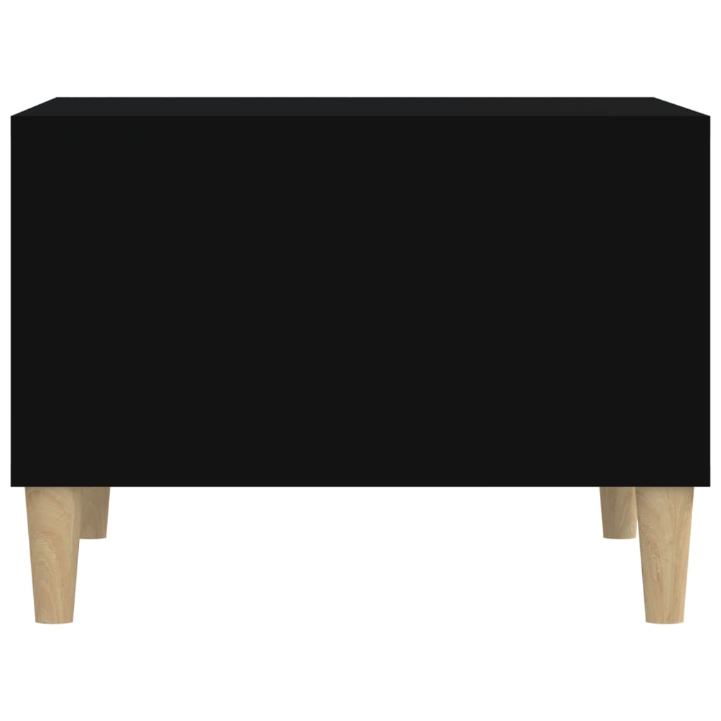 Tavolino da Salotto Nero 60x50x36,5 cm in Legno Multistrato - homemem39