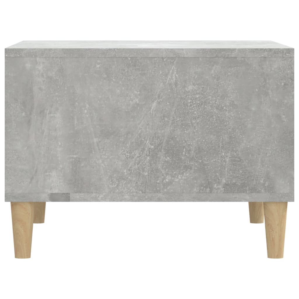 Tavolino Salotto Grigio Cemento 60x50x36,5 cm Legno Multistrato - homemem39