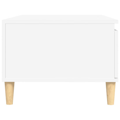 Tavolino da Salotto Bianco 90x50x36,5 cm in Legno Multistrato - homemem39