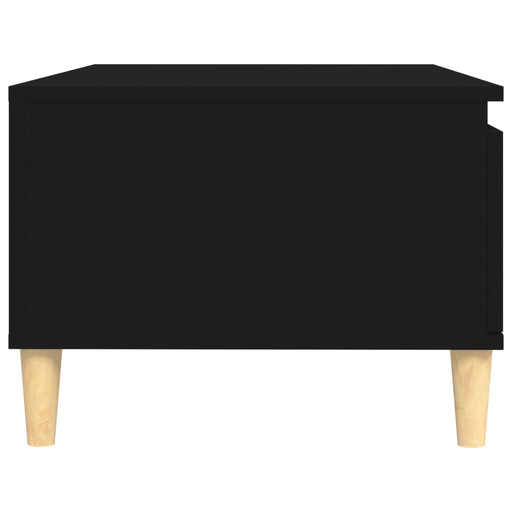 Tavolino da Salotto Nero 90x50x36,5 cm in Legno Multistrato - homemem39