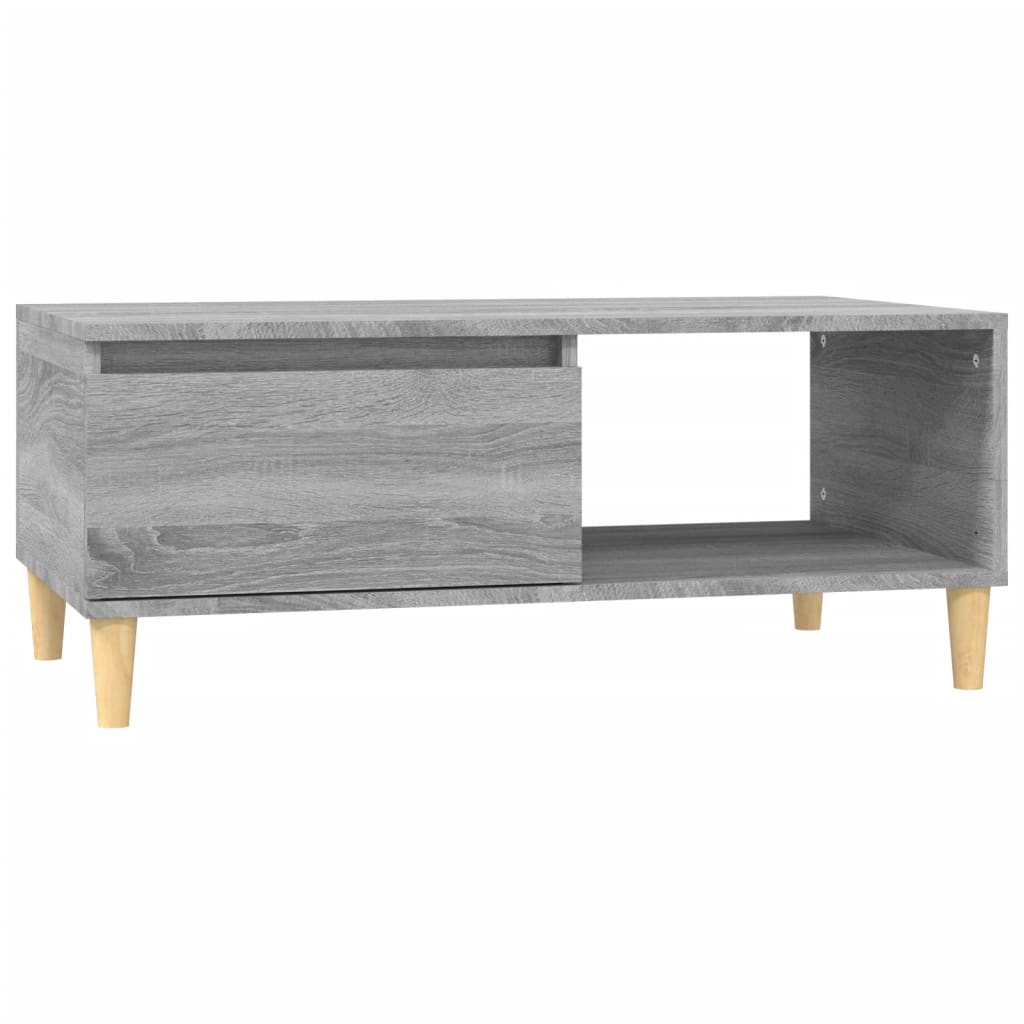 Tavolino Salotto Grigio Sonoma 90x50x36,5 cm Legno Multistrato - homemem39