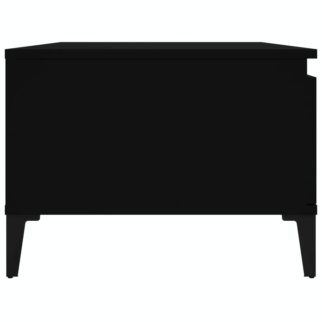 Tavolino da Salotto Nero 90x50x36,5 cm in Legno Multistrato - homemem39