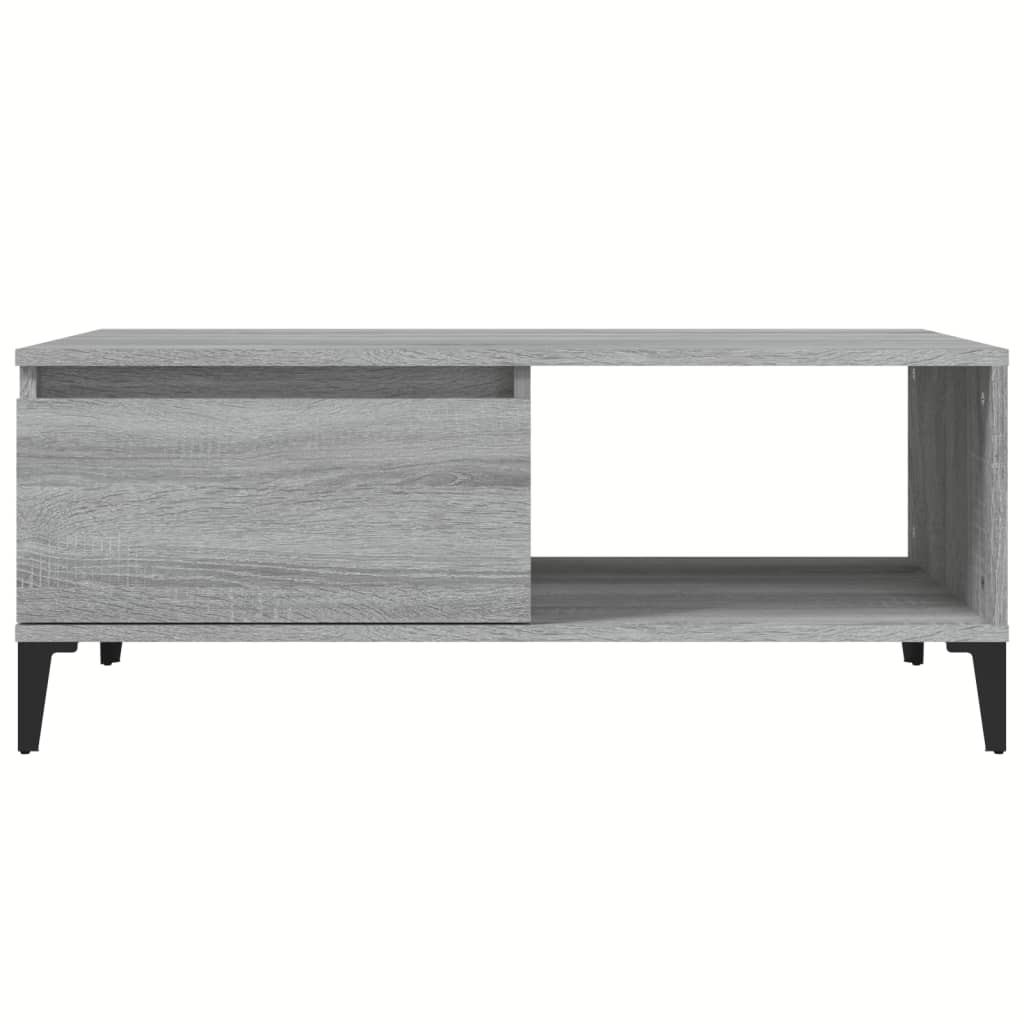 Tavolino Salotto Grigio Sonoma 90x50x36,5 cm Legno Multistrato - homemem39