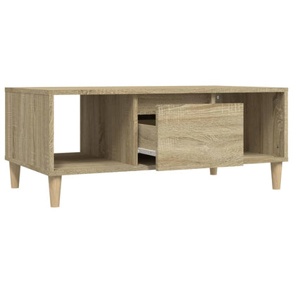 Tavolino Salotto Rovere Sonoma 90x50x36,5 cm Legno Multistrato - homemem39